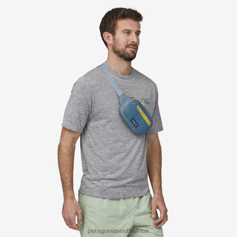 Unisex Ultralight Black Hole Mini Hip Pack 1L Steam Blue Patagonia Accessories P6ZJ63234