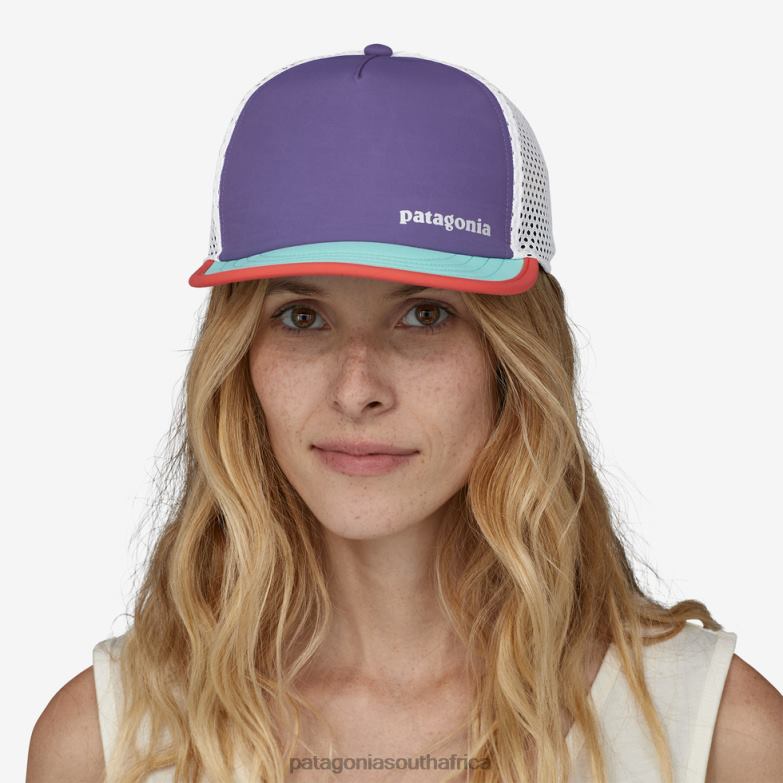 Women Duckbill Shorty Trucker Hat Lost And Found: Tidepool Blue Patagonia Accessories P6ZJ61389