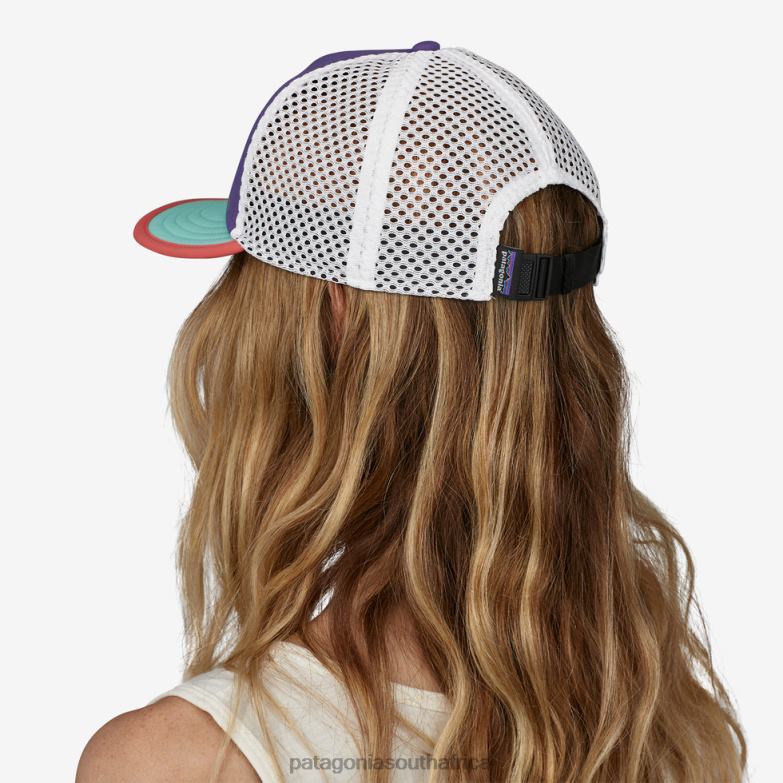 Women Duckbill Shorty Trucker Hat Lost And Found: Tidepool Blue Patagonia Accessories P6ZJ61389