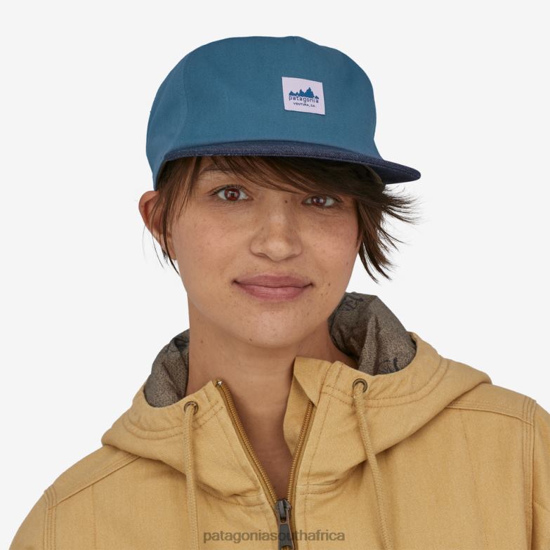 Women Range Cap Wavy Blue Patagonia Accessories P6ZJ61437