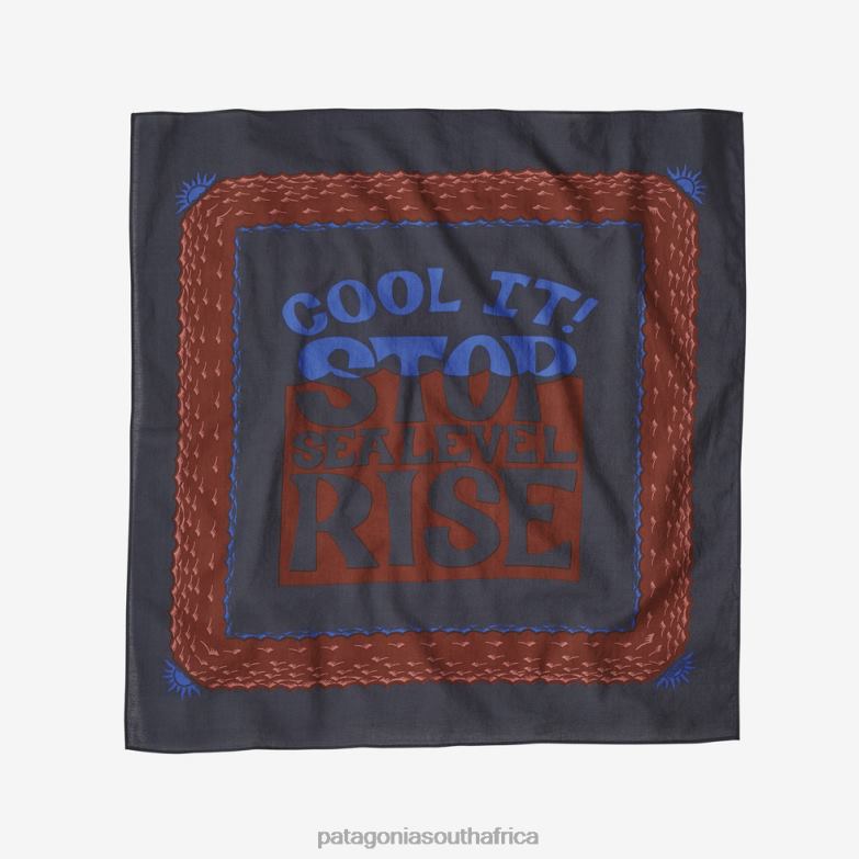 Women Bandana Stop the Rise: Smolder Blue Patagonia Accessories P6ZJ61353