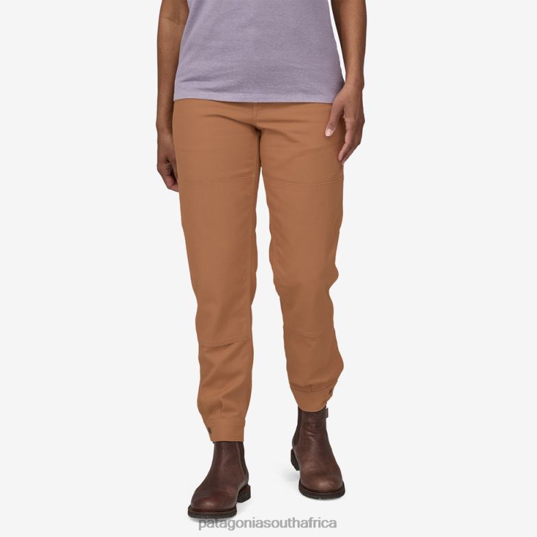 Women All Seasons Hemp Canvas Double Knee Pants-Regular Trip Brown Patagonia Apparel P6ZJ61002