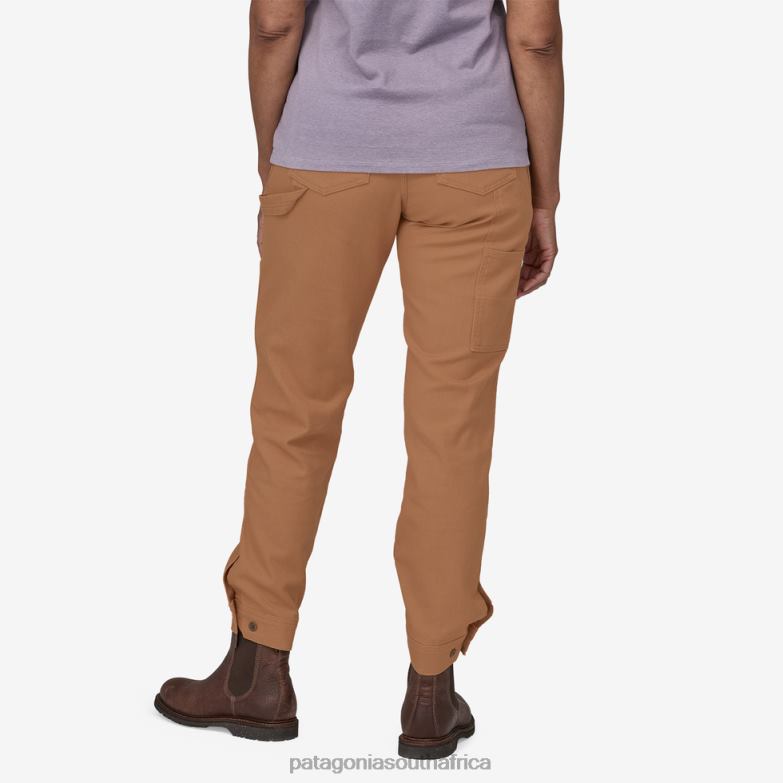 Women All Seasons Hemp Canvas Double Knee Pants-Regular Trip Brown Patagonia Apparel P6ZJ61002
