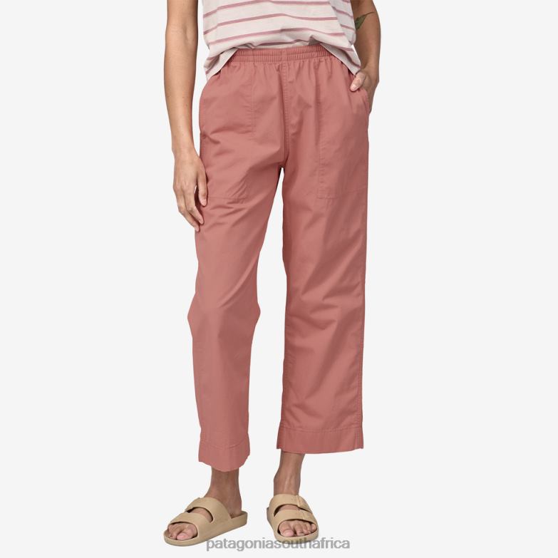 Women Funhoggers Cotton Pants Sunfade Pink Patagonia Apparel P6ZJ61015