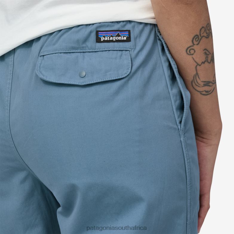 Women Funhoggers Cotton Pants Thriving Planet: Lago Blue Patagonia Apparel P6ZJ61016