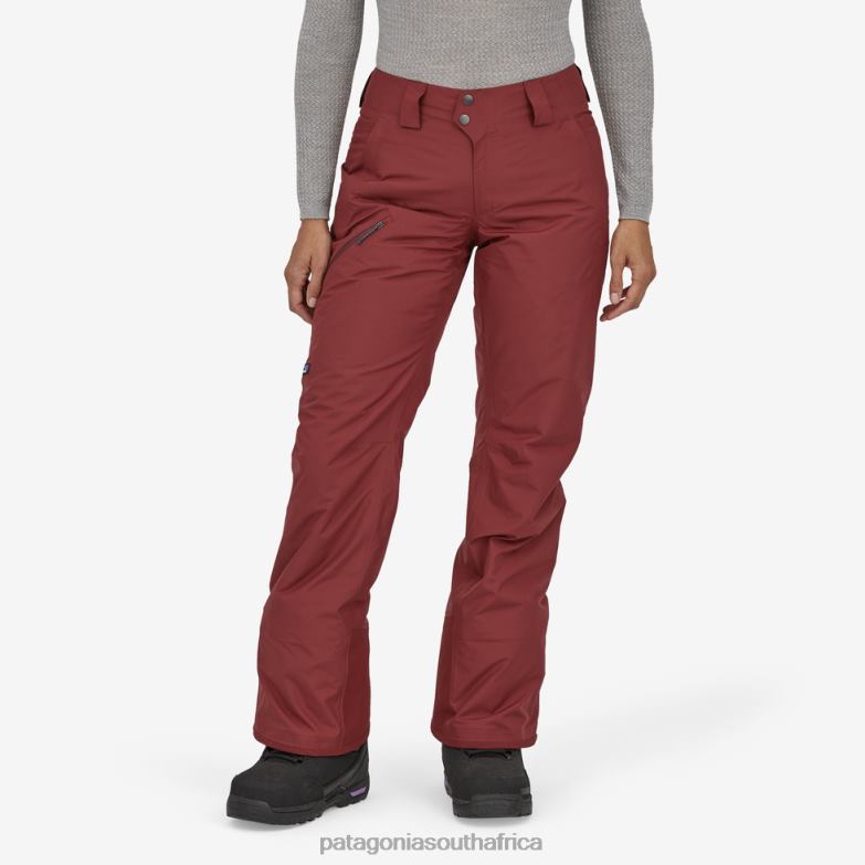 Women Insulated Powder Town Pants-Regular Sequoia Red Patagonia Apparel P6ZJ61038