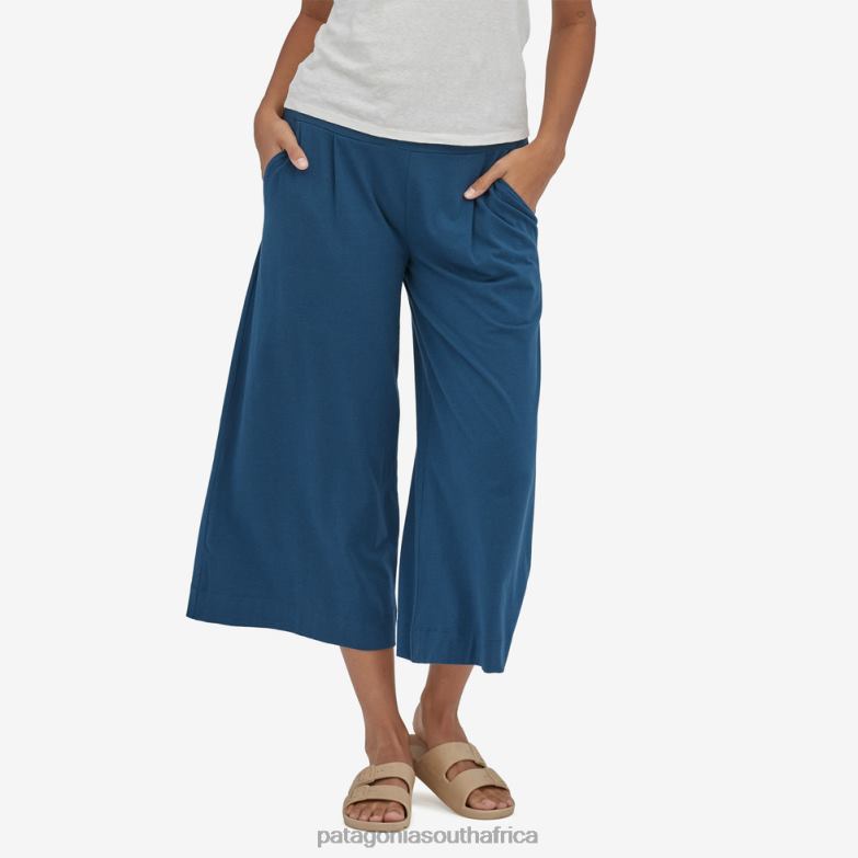 Women Kamala Cropped Pants Basin Green Patagonia Apparel P6ZJ6945