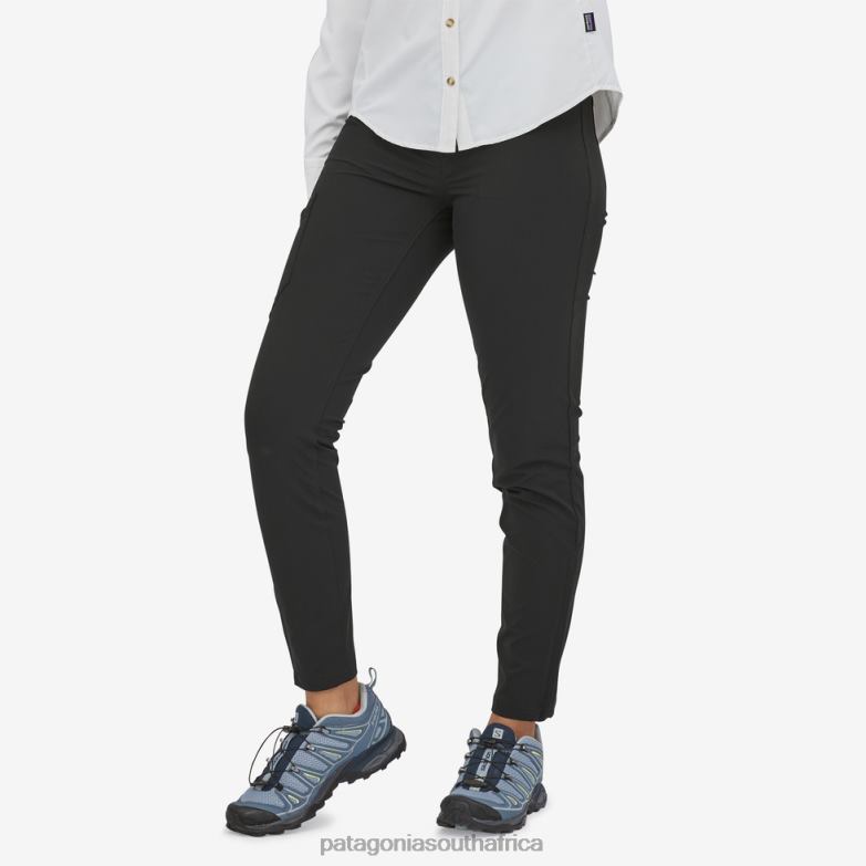 Women Skyline Traveler Pants-Short Black Patagonia Apparel P6ZJ6954