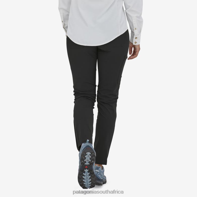 Women Skyline Traveler Pants-Short Black Patagonia Apparel P6ZJ6954