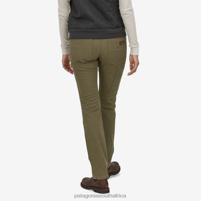 Women Slim All Seasons Hemp Pants-Regular Fatigue Green Patagonia Apparel P6ZJ61044