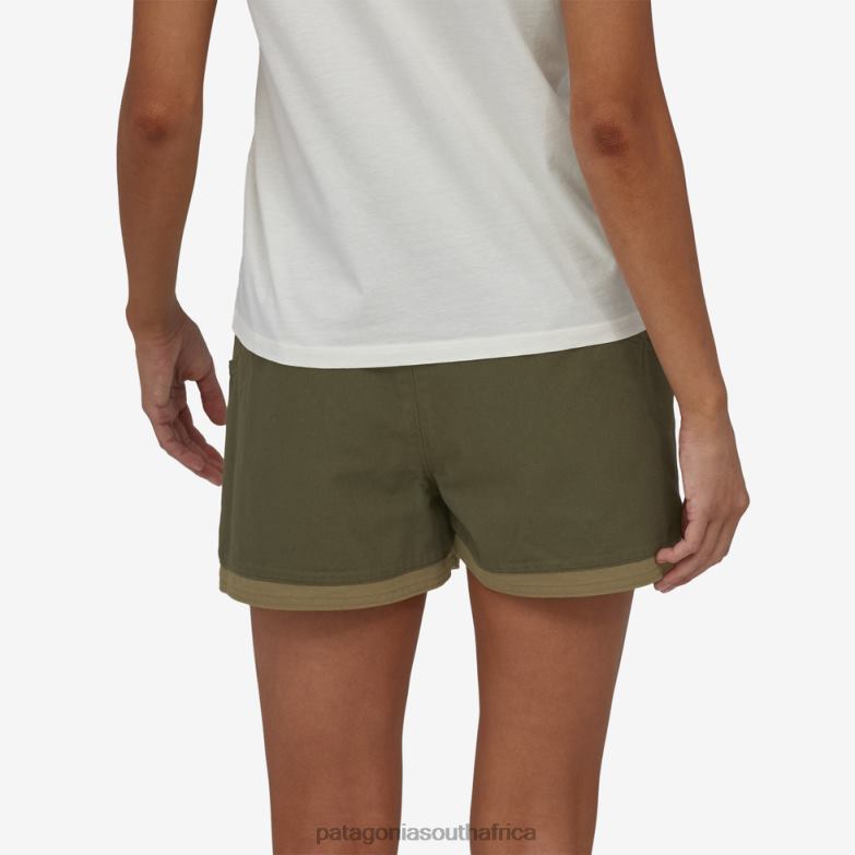 Women Regenerative Organic Certified Cotton Stand Up Shorts-3 1/2