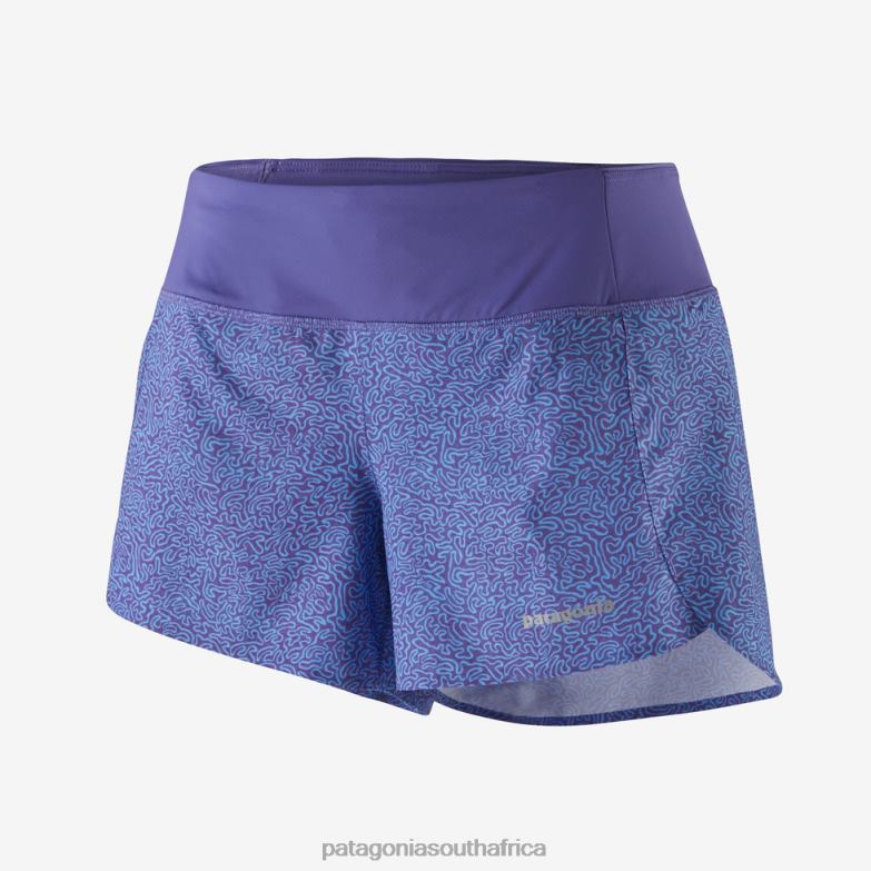 Women Strider Pro Shorts-3 1/2" Journeys: Perennial Purple Patagonia Apparel P6ZJ6104