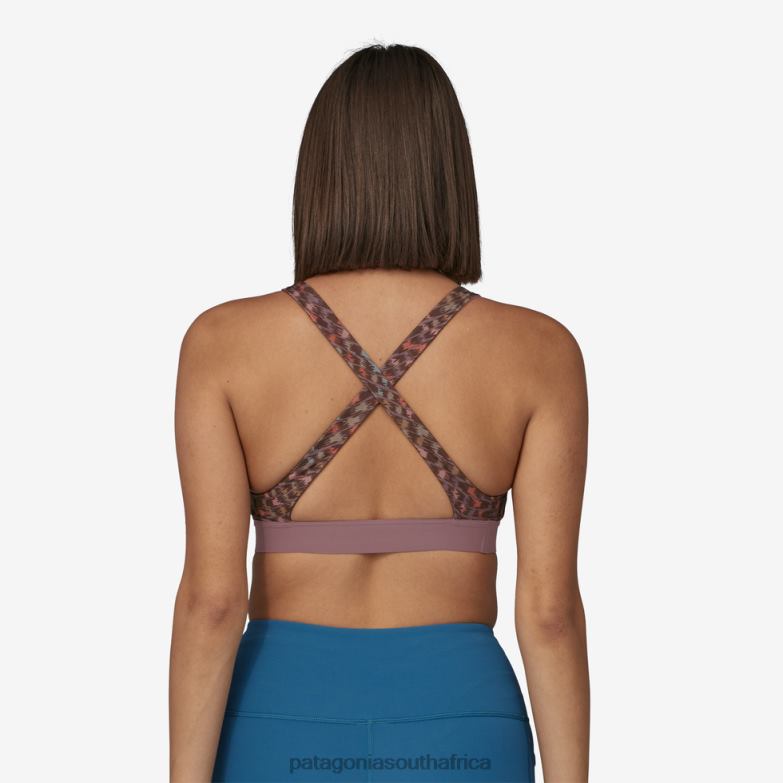 Women Switchback Sports Bra Intertwined Hands: Evening Mauve Patagonia Apparel P6ZJ61233