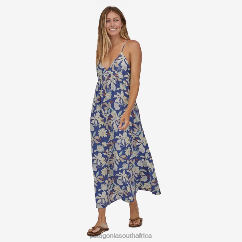 Women Pataloha Strappy Dress Island Currents: Ink Black Patagonia Apparel P6ZJ61155