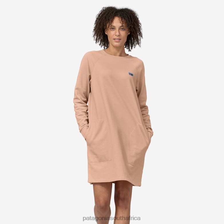 Women Regenerative Organic Certified Cotton Essential Dress Antique Pink Patagonia Apparel P6ZJ61145