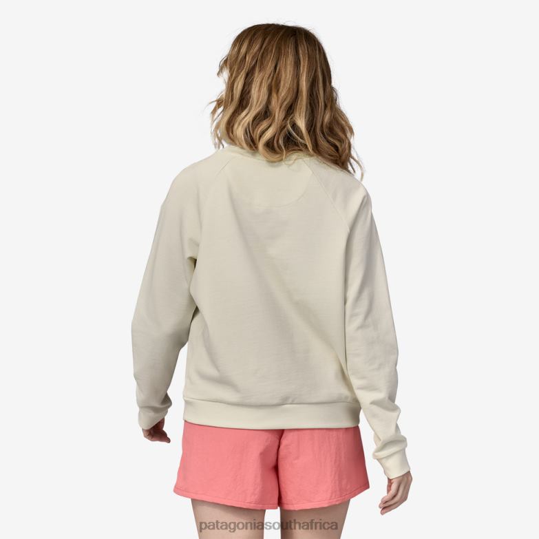 Women Regenerative Organic Certified Cotton Essential Top Wool White Patagonia Apparel P6ZJ6548