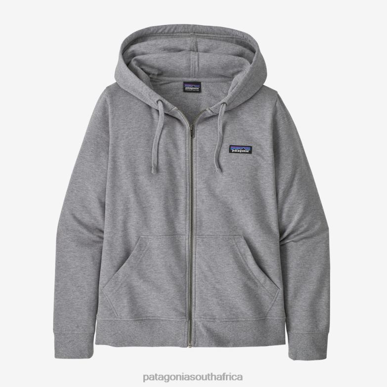 Women Ahnya Full-Zip Fleece Hoody Salt Grey Heather Patagonia Apparel P6ZJ6240