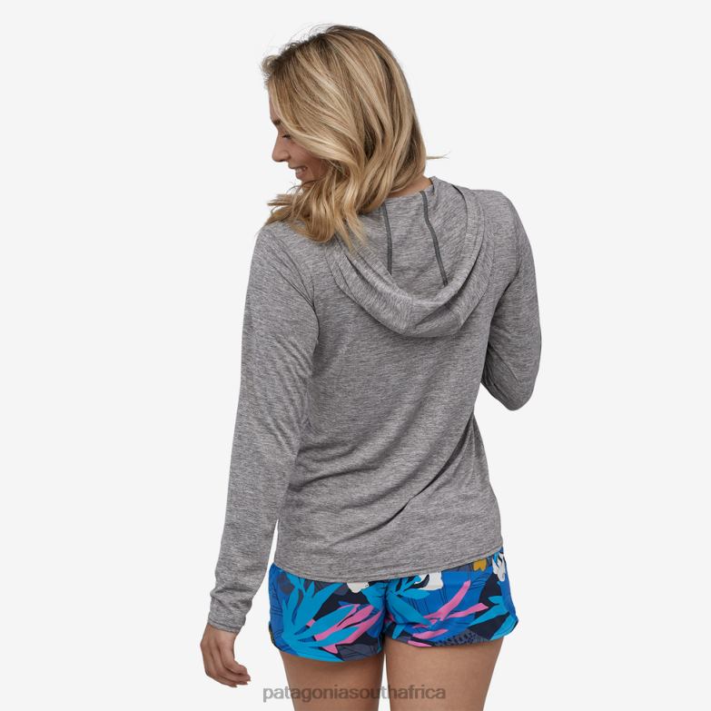 Women Capilene Cool Daily Hoody Feather Grey Patagonia Apparel P6ZJ6711