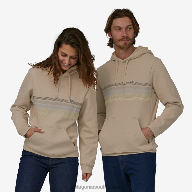Women Line Logo Ridge Stripe Uprisal Hoody Oar Tan Patagonia Apparel P6ZJ6492
