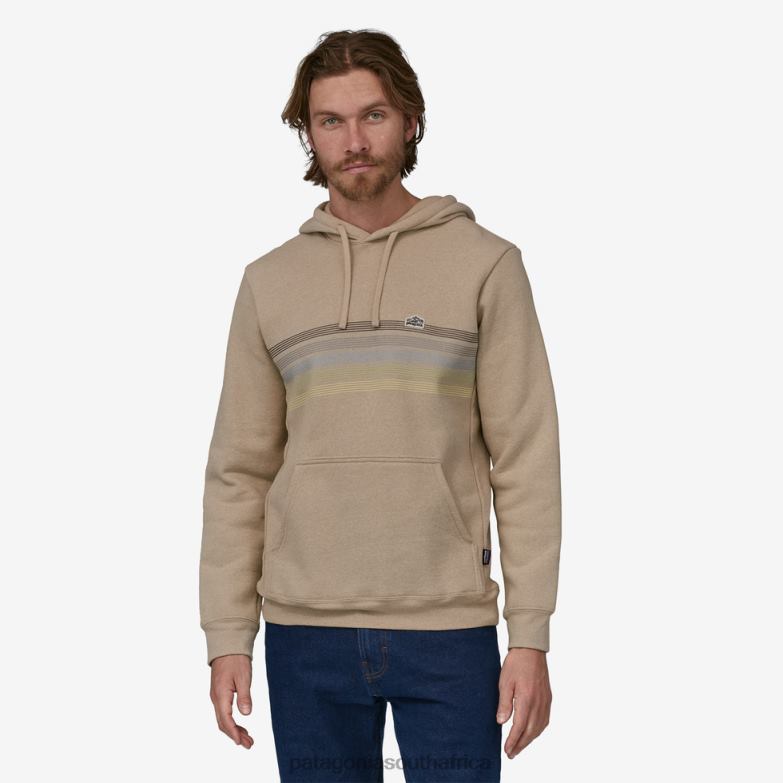 Women Line Logo Ridge Stripe Uprisal Hoody Oar Tan Patagonia Apparel P6ZJ6492