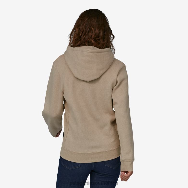 Women Line Logo Ridge Stripe Uprisal Hoody Oar Tan Patagonia Apparel P6ZJ6492