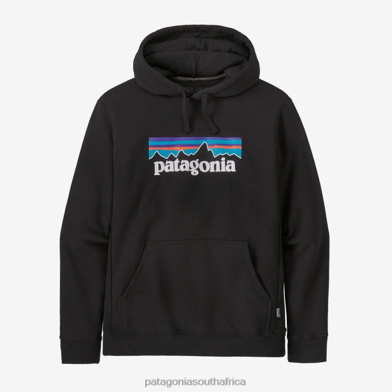 Women P-6 Logo Uprisal Hoody Black Patagonia Apparel P6ZJ6486
