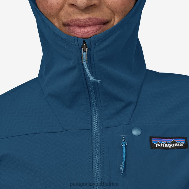 Women R1 CrossStrata Hoody Lagom Blue Patagonia Apparel P6ZJ6326