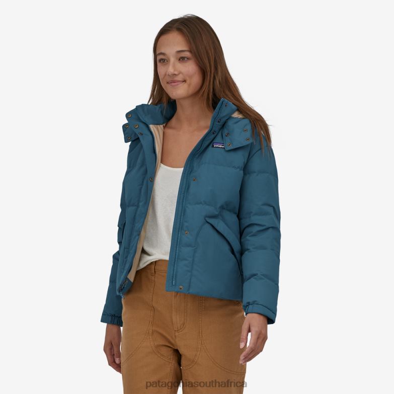 Women Downdrift Jacket Wavy Blue Patagonia Apparel P6ZJ6343