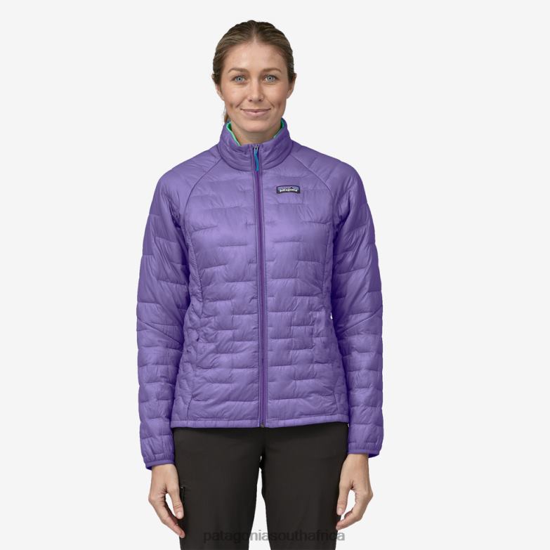 Women Micro Puff Jacket Perennial Purple Patagonia Apparel P6ZJ6370
