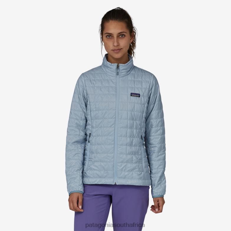 Women Nano Puff Jacket Steam Blue Patagonia Apparel P6ZJ6163