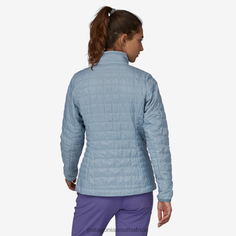 Women Nano Puff Jacket Steam Blue Patagonia Apparel P6ZJ6163