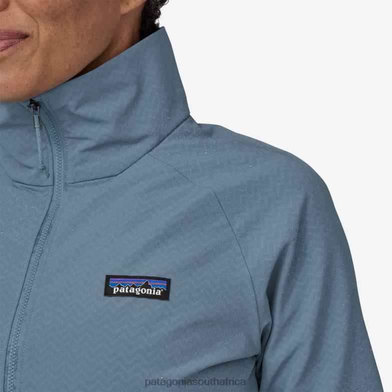 Women R1 CrossStrata Jacket Lagom Blue Patagonia Apparel P6ZJ6192