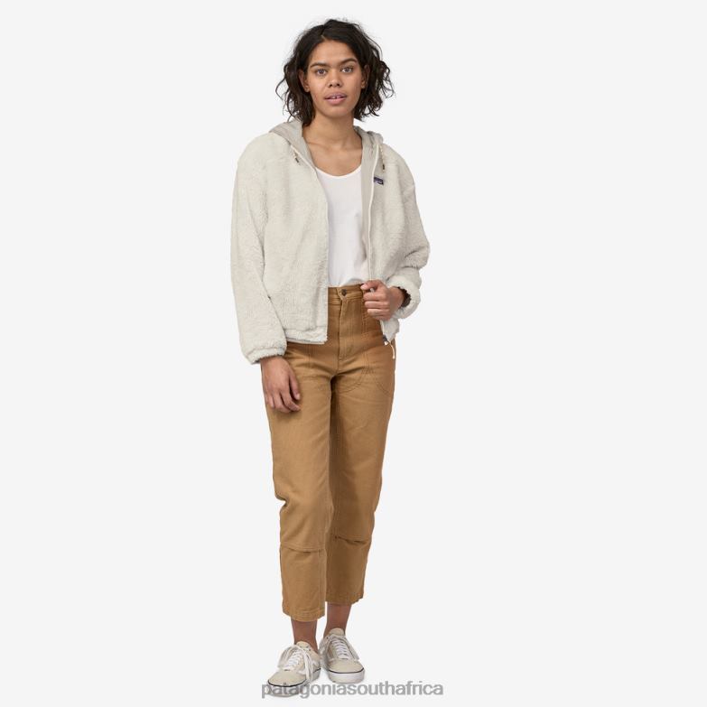 Women Reversible Cambria Fleece Jacket Dyno White Patagonia Apparel P6ZJ6166