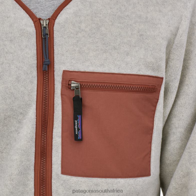 Women Synchilla Fleece Cardigan Jacket Oatmeal Heather Patagonia Apparel P6ZJ6606