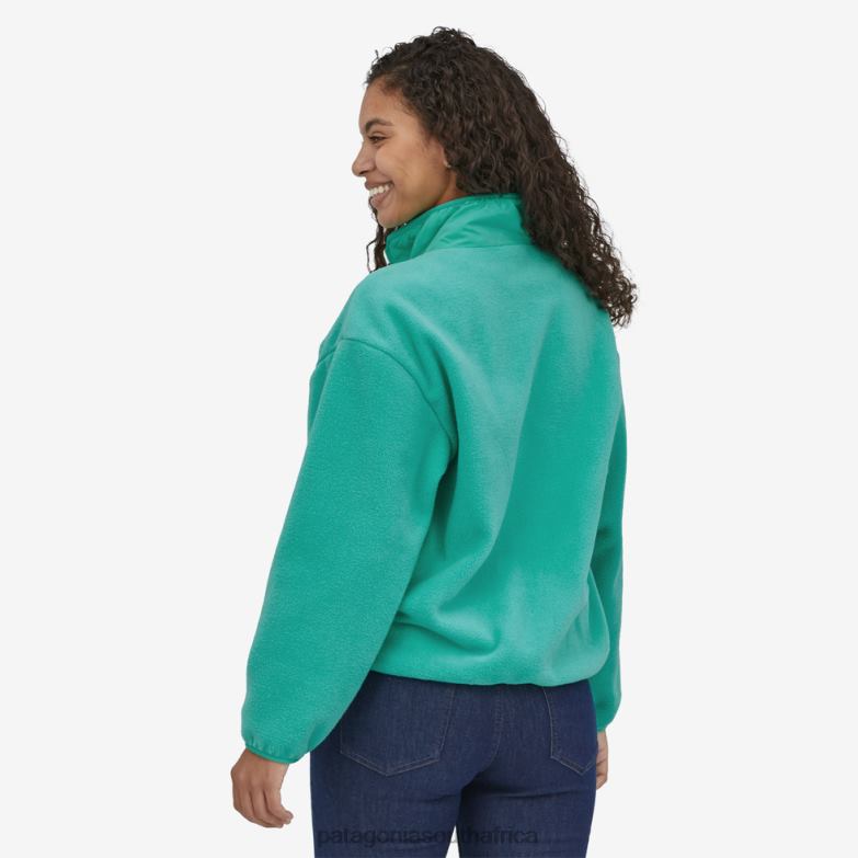 Women Synchilla Fleece Jacket Fresh Teal Patagonia Apparel P6ZJ6323