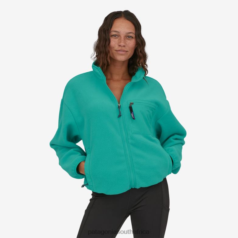Women Synchilla Fleece Jacket Fresh Teal Patagonia Apparel P6ZJ6323