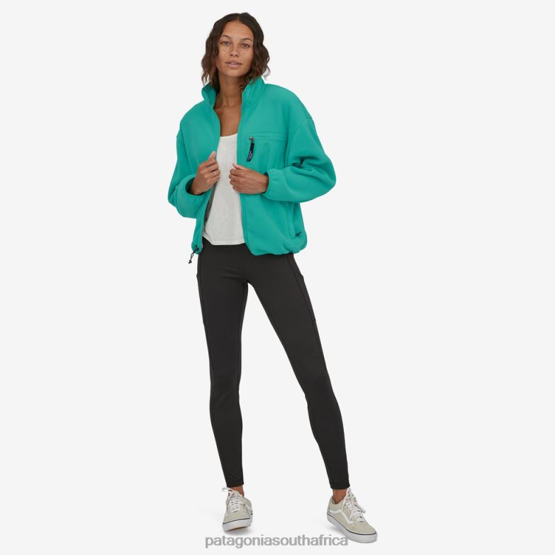 Women Synchilla Fleece Jacket Fresh Teal Patagonia Apparel P6ZJ6323