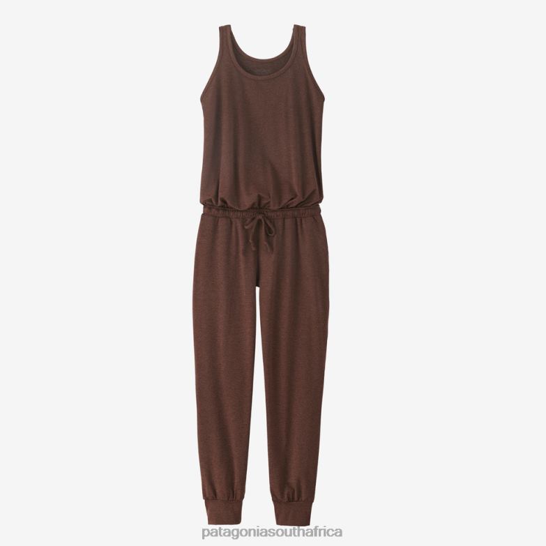 Women Seabrook Jumpsuit Cone Brown Patagonia Apparel P6ZJ6951
