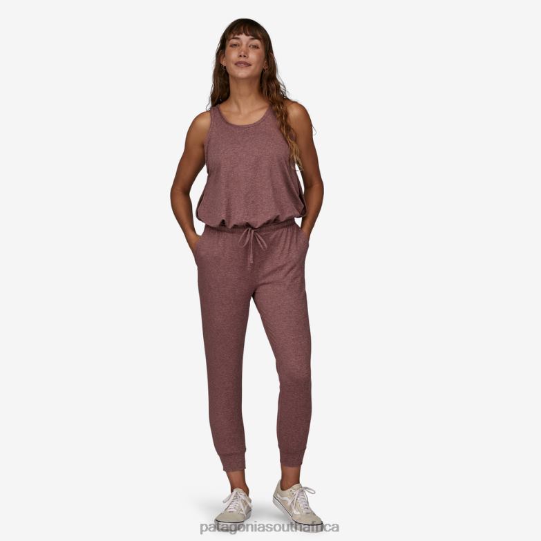 Women Seabrook Jumpsuit Dusky Brown Patagonia Apparel P6ZJ6952