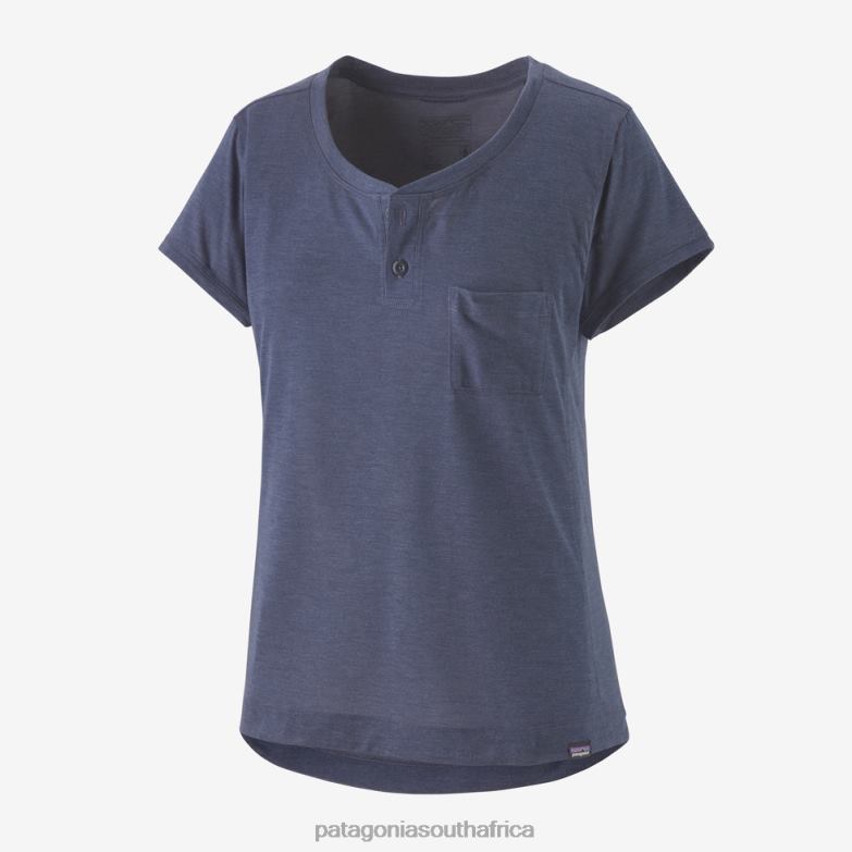 Women Capilene Cool Trail Bike Henley Light Plume Grey Patagonia Apparel P6ZJ6809