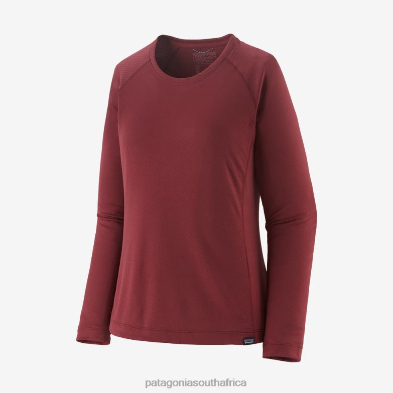 Women Capilene Midweight Crew Sequoia Red Patagonia Apparel P6ZJ6803