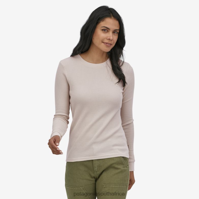 Women Work Waffle Crew Pumice Patagonia Apparel P6ZJ6869