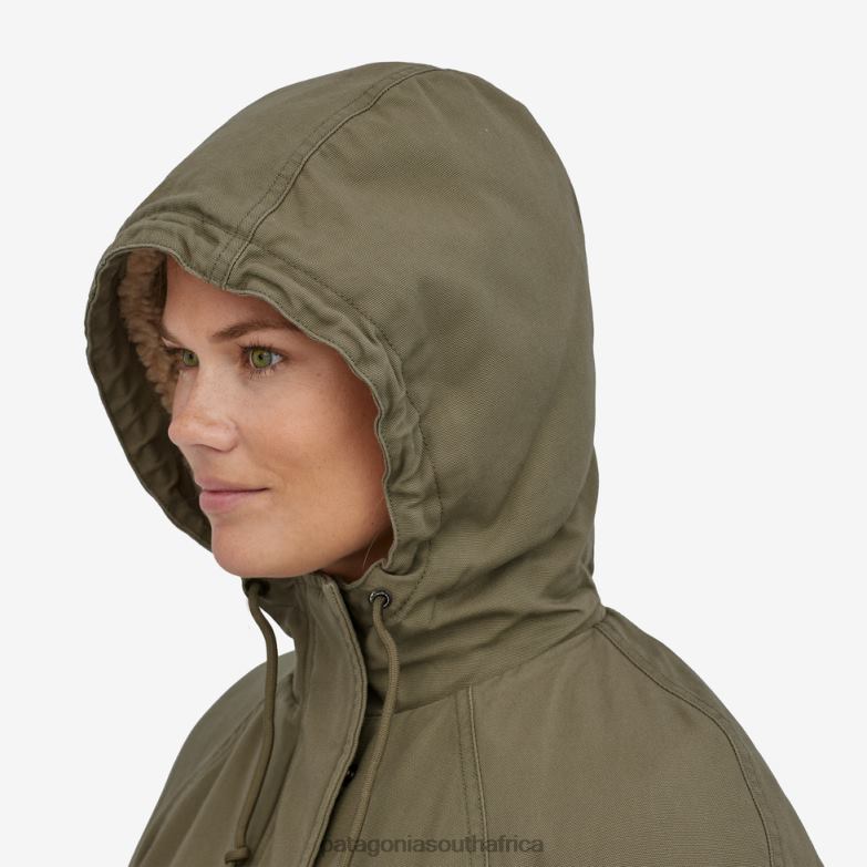 Women Insulated Prairie Dawn Parka Sage Khaki Patagonia Apparel P6ZJ6196