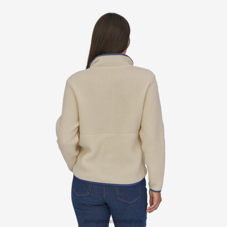 Women Retro Pile Fleece Marsupial Natural Patagonia Apparel P6ZJ6246