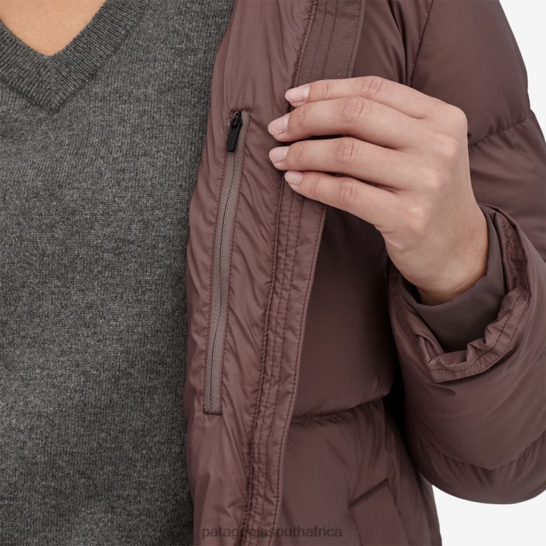 Women Silent Down Long Parka Black Patagonia Apparel P6ZJ6204