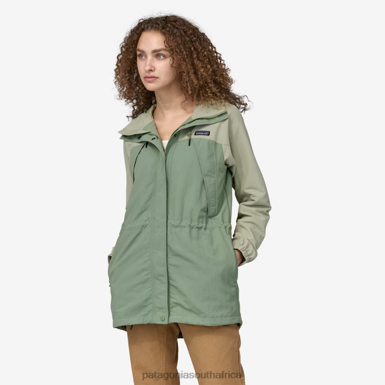 Women Skyforest Parka Sedge Green Patagonia Apparel P6ZJ6392