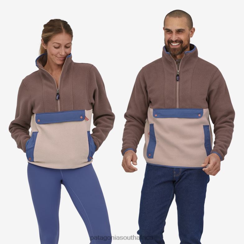 Women Synchilla Fleece Anorak Stingray Mauve Patagonia Apparel P6ZJ6255