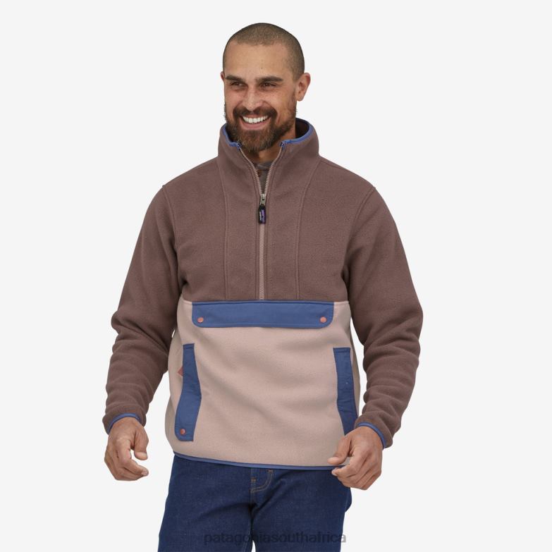 Women Synchilla Fleece Anorak Stingray Mauve Patagonia Apparel P6ZJ6255