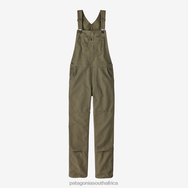 Women All Seasons Hemp Canvas Bib Overalls-Regular Fatigue Green Patagonia Apparel P6ZJ6990