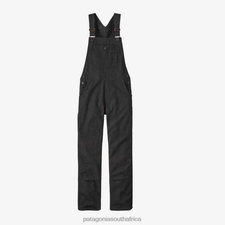Women All Seasons Hemp Canvas Bib Overalls-Short Ink Black Patagonia Apparel P6ZJ6989